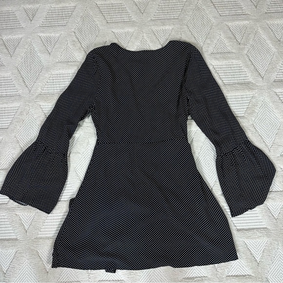 BCBGeneration Dress Sz M Wrap  Black Polka Dot NWT - Picture 15 of 15